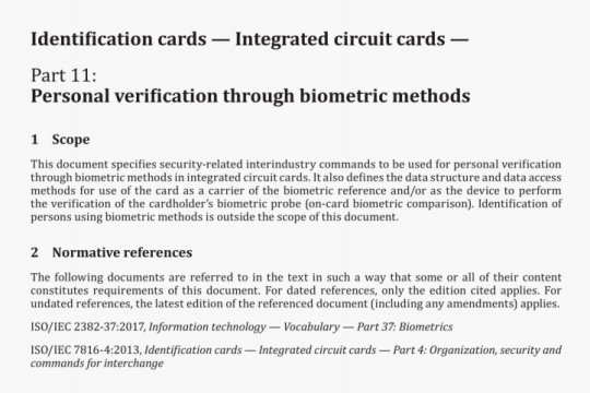 ISO IEC 7816-11:2017 pdf free