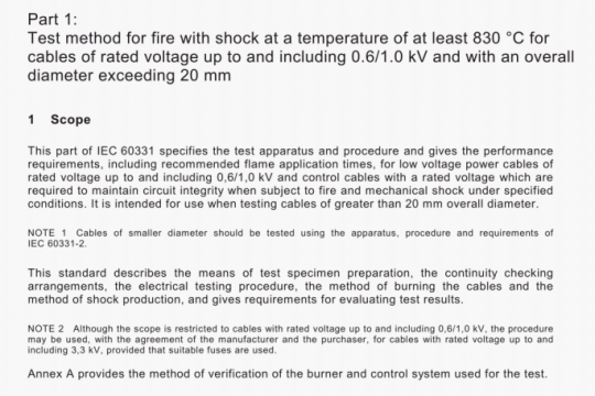 AS NZS IEC 60331.1:2017 pdf free